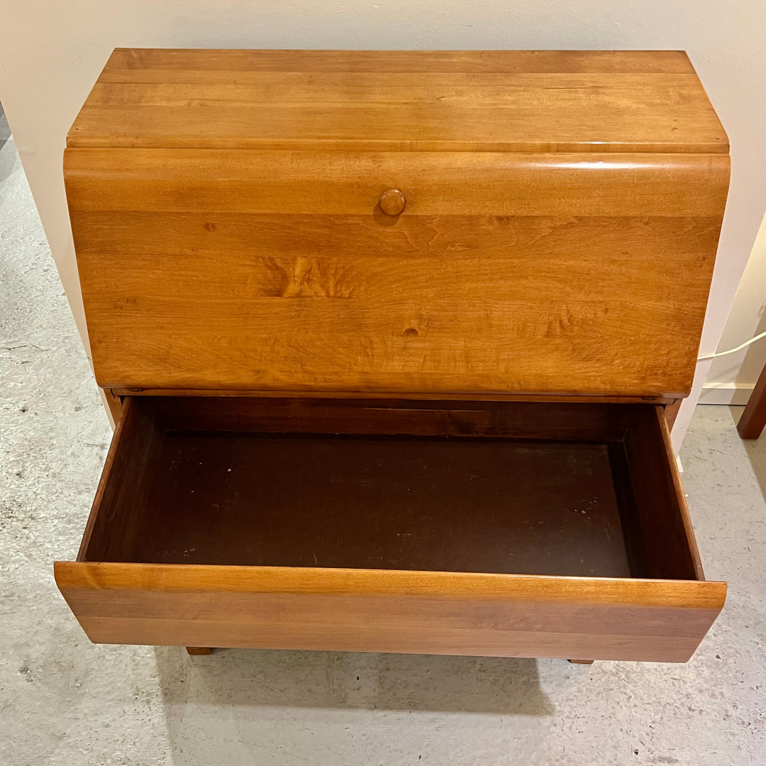 Restored Solid Maple Secretary Desk