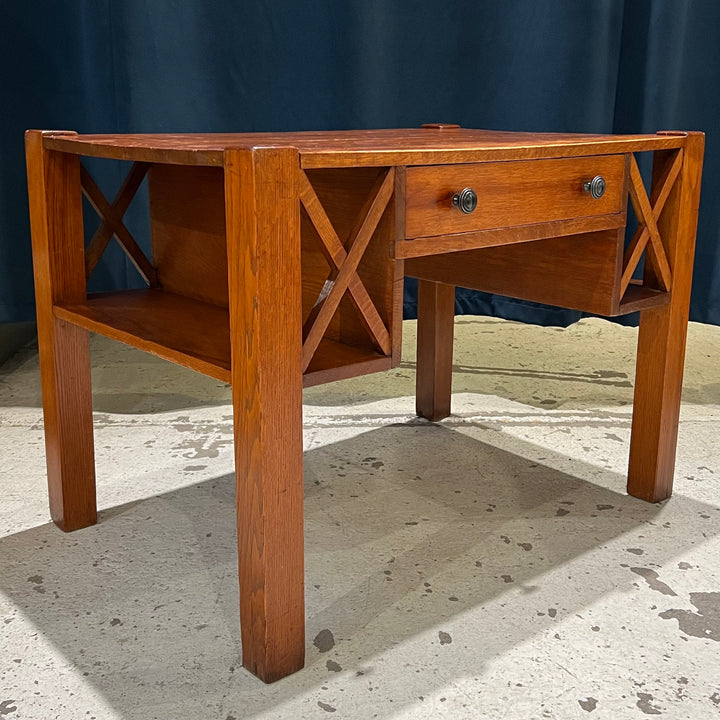 Mission Oak Writing Desk w/Shelves