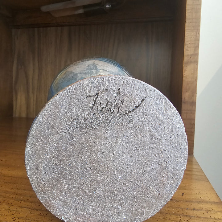 Vintage Tall Studio Pottery Vase - Signed