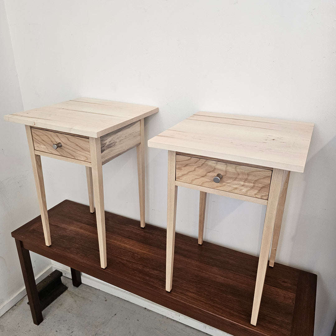 Pair of Custom Handmade Nightstand Side Tables