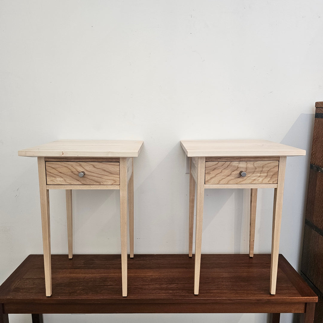 Pair of Custom Handmade Nightstand Side Tables