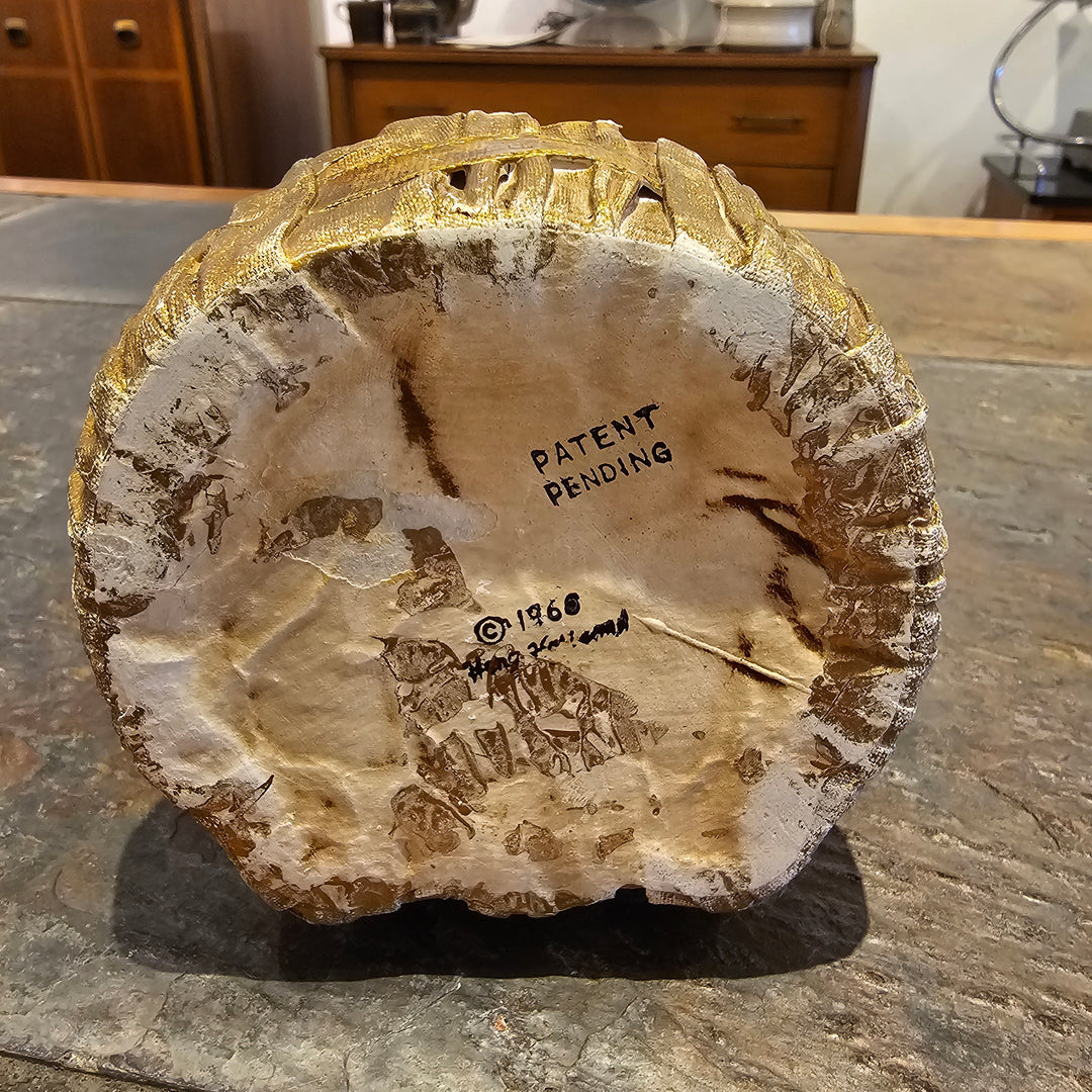 1968 Hong Horizons Paper Mache Lady Head Lipstick Holder