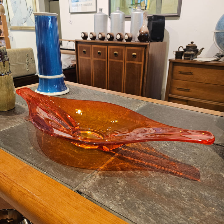 Viking Glass Epic Series Persimmon Console Bowl