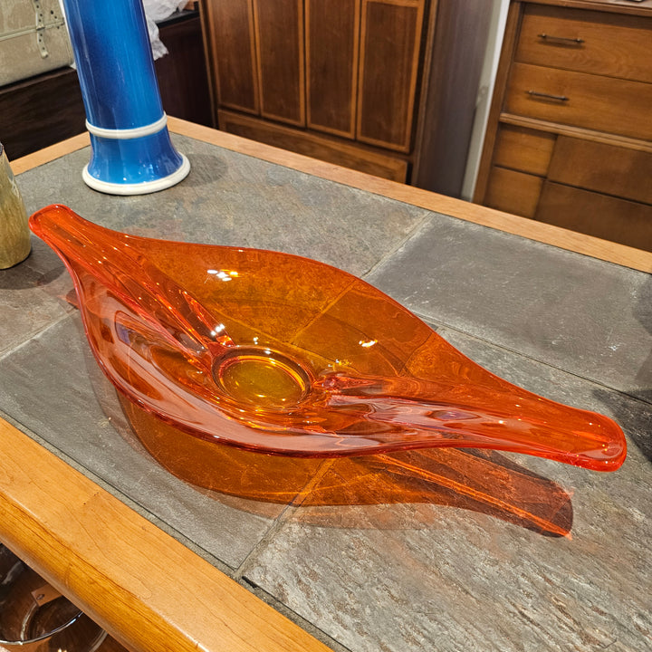Viking Glass Epic Series Persimmon Console Bowl
