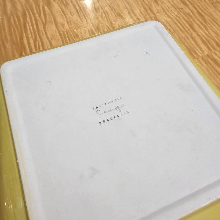 Square Campo del Mar California Porcelain Dish