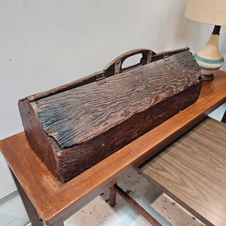 Antique Handcrafted Wooden Toolbox