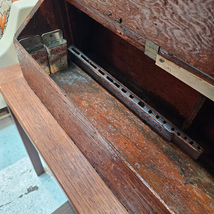 Antique Handcrafted Wooden Toolbox