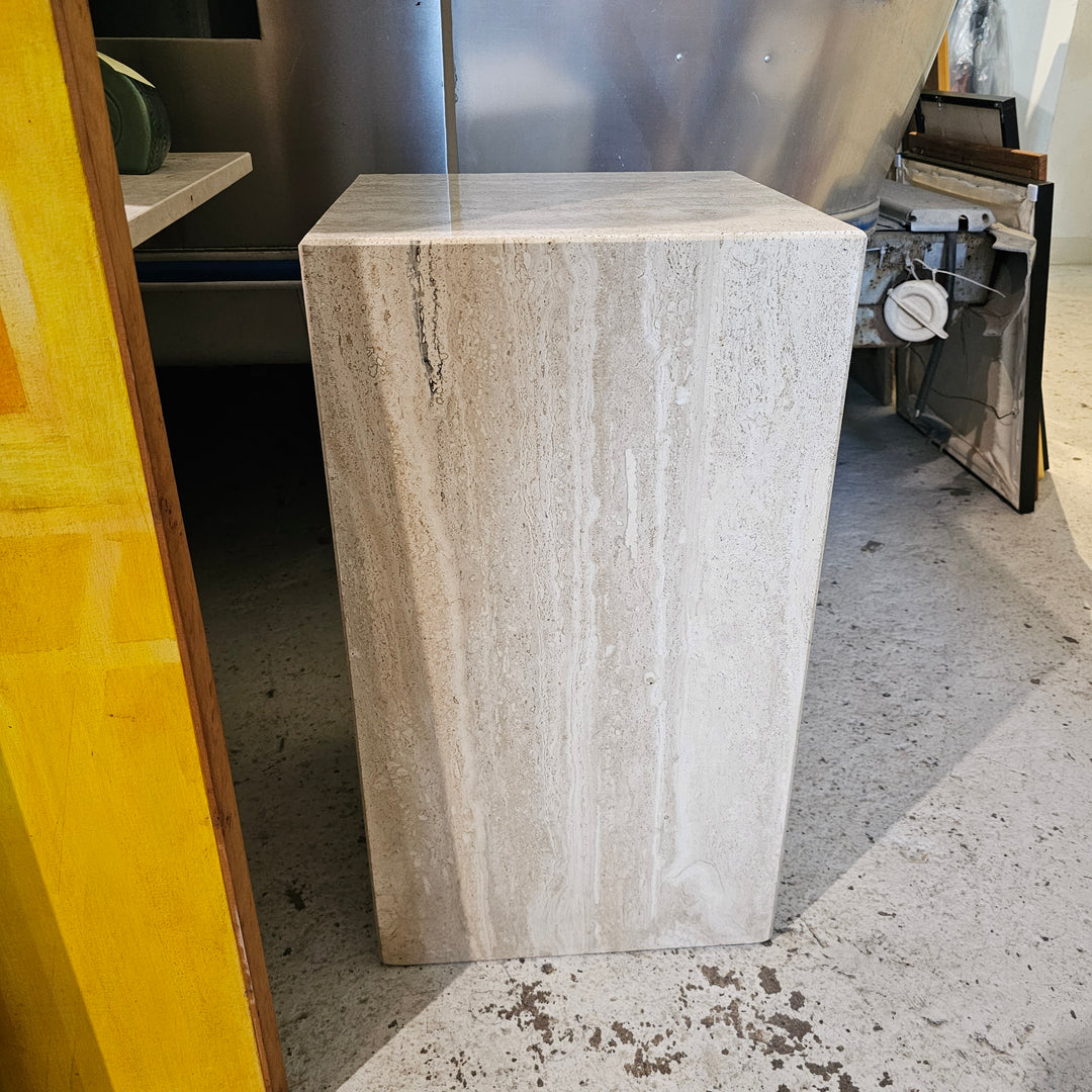 Travertine Pedestal Display Plinth