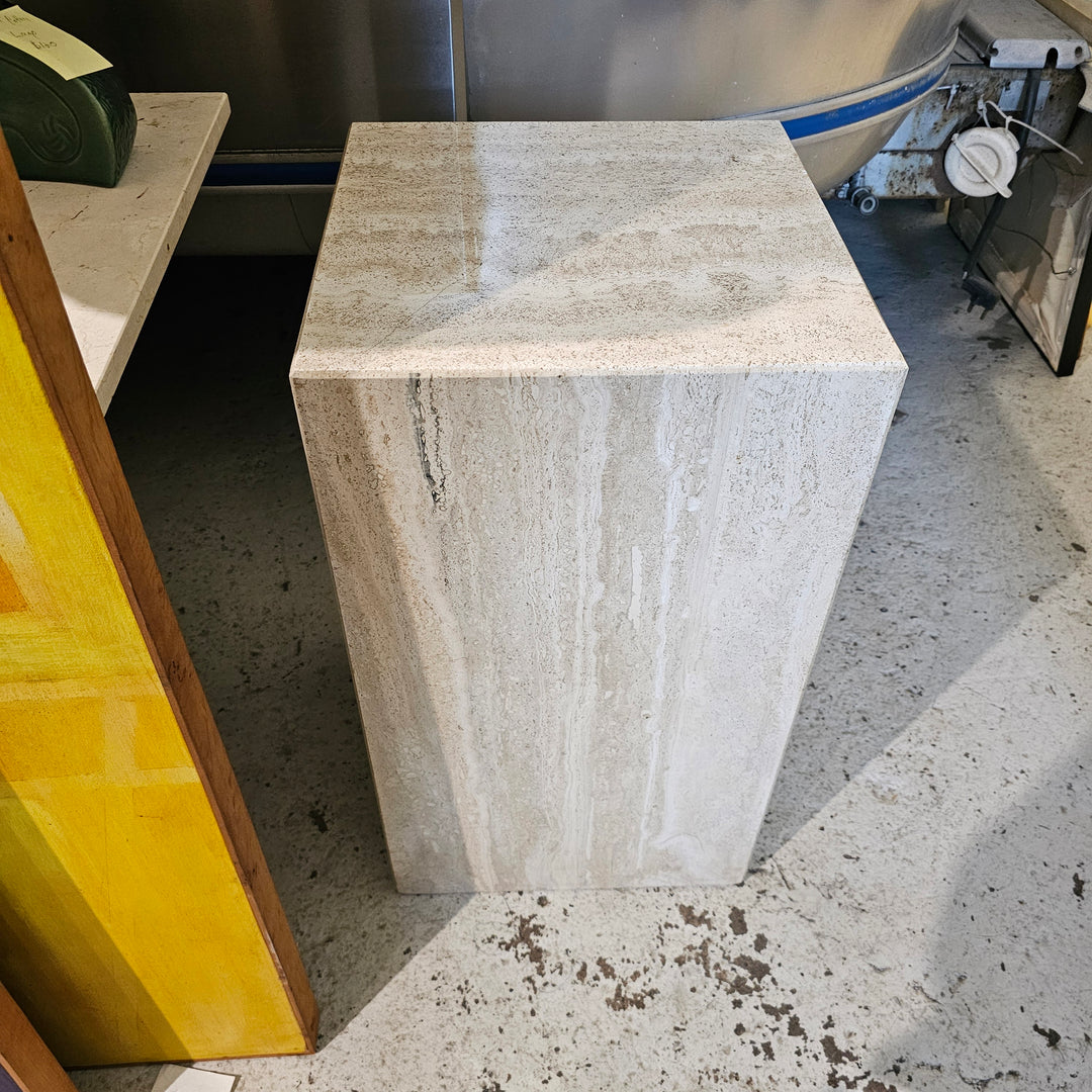 Travertine Pedestal Display Plinth