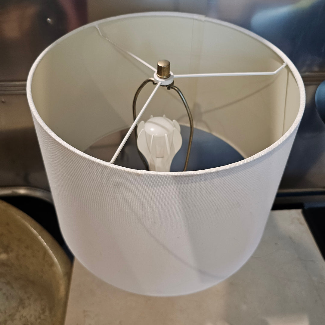 Teak Turned Table Lamp