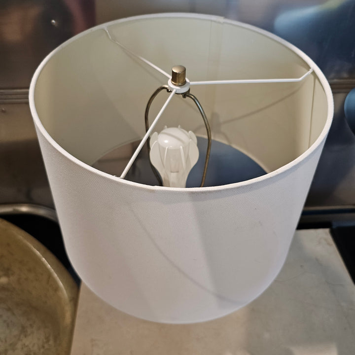 Teak Turned Table Lamp