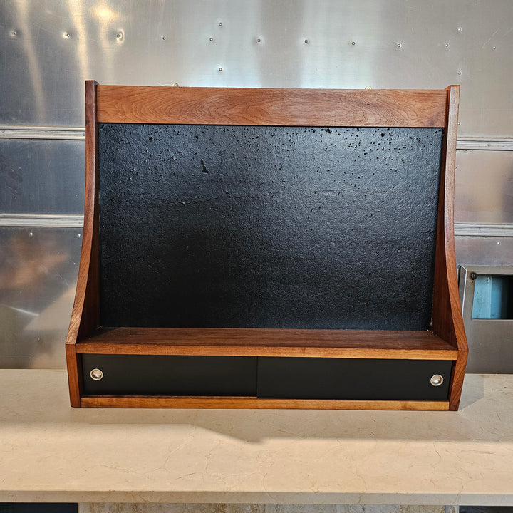 Danish Modern Wall Shelf w/ Storage
