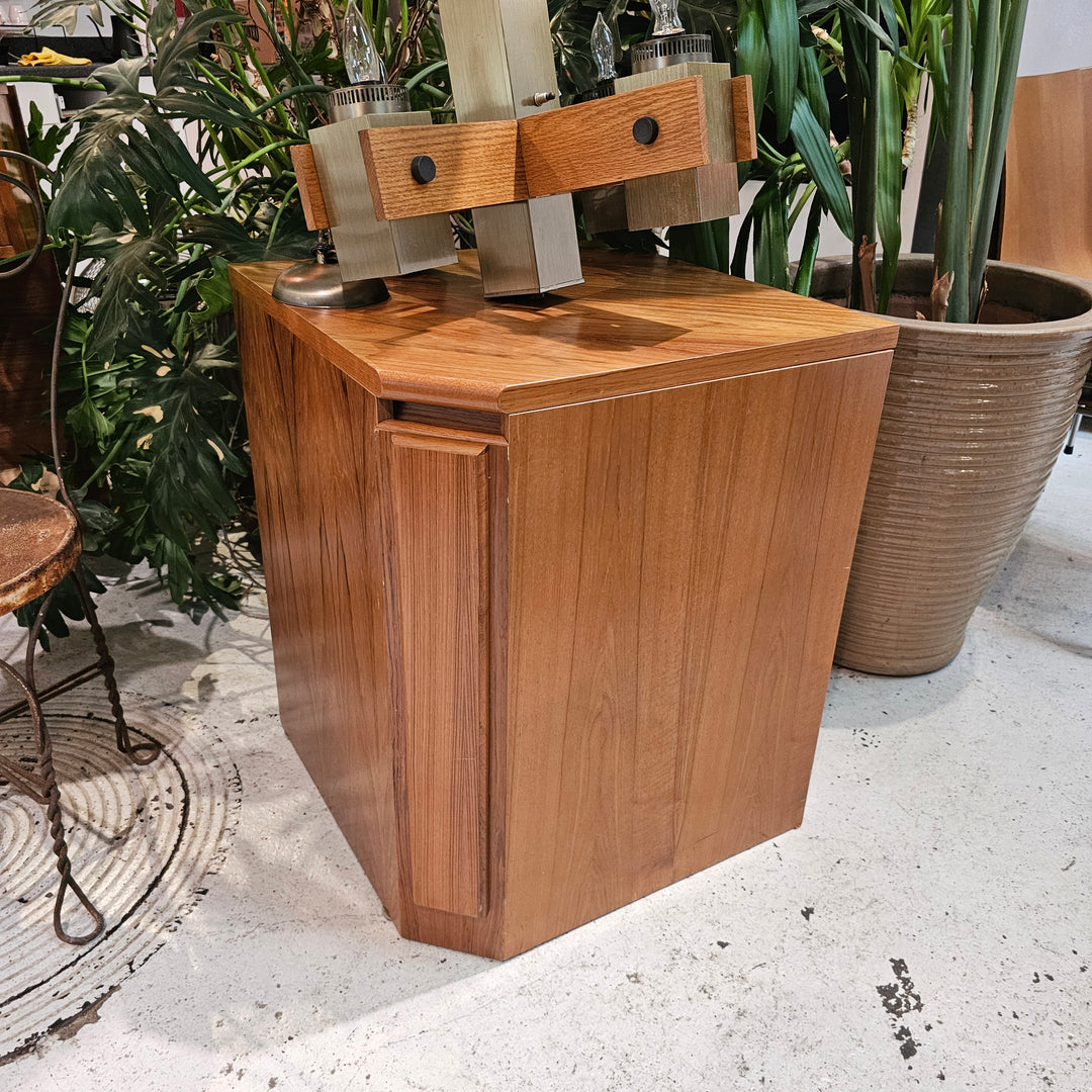 Teak Corner Cabinet / Chest