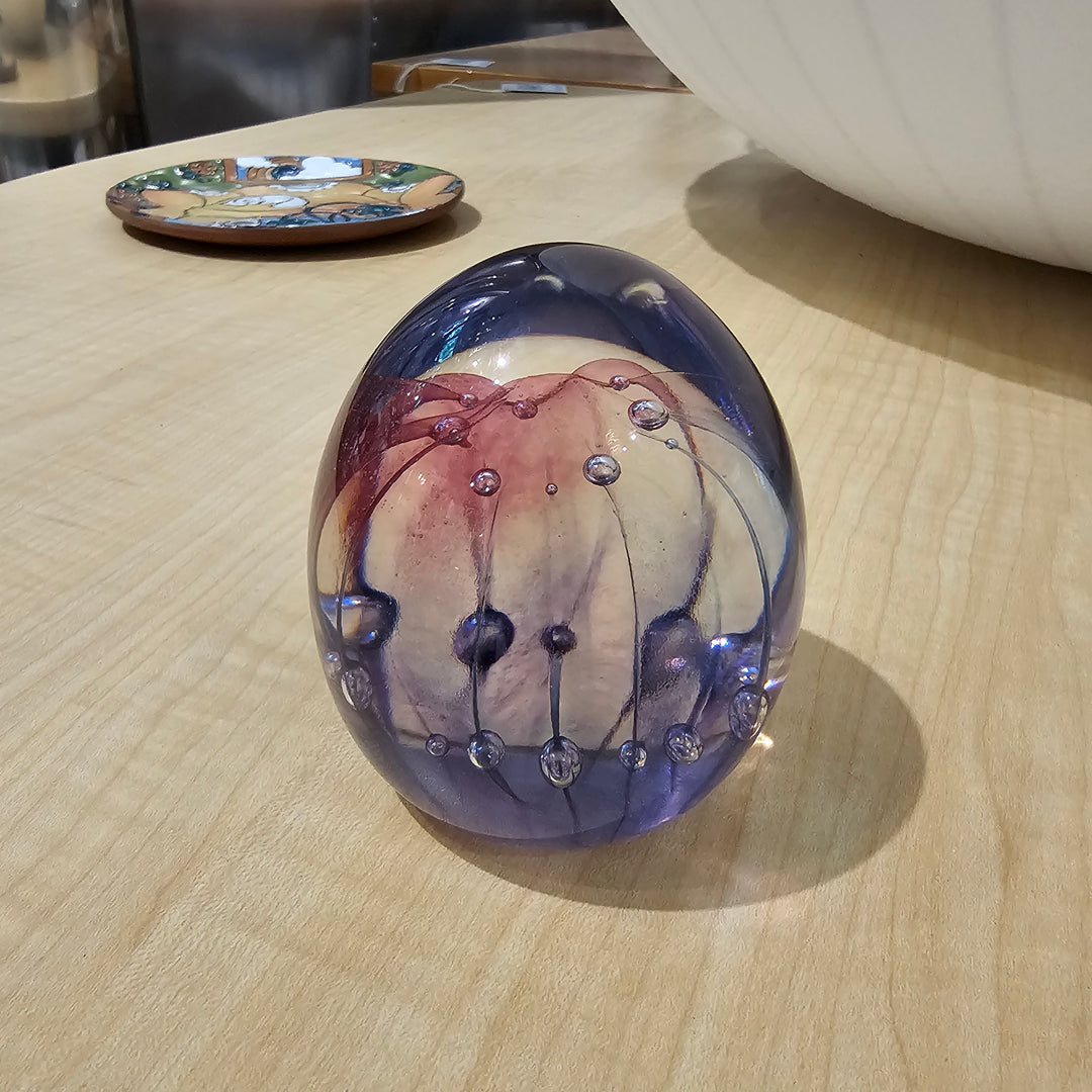 Tom Philabaum Glass Paperweight