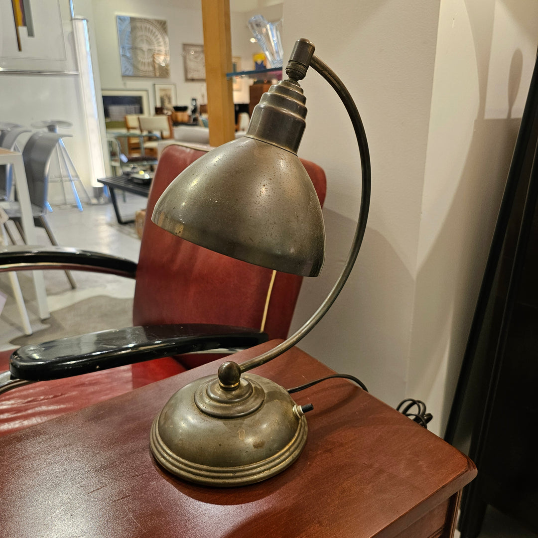 Art Deco Brass Desk Lamp