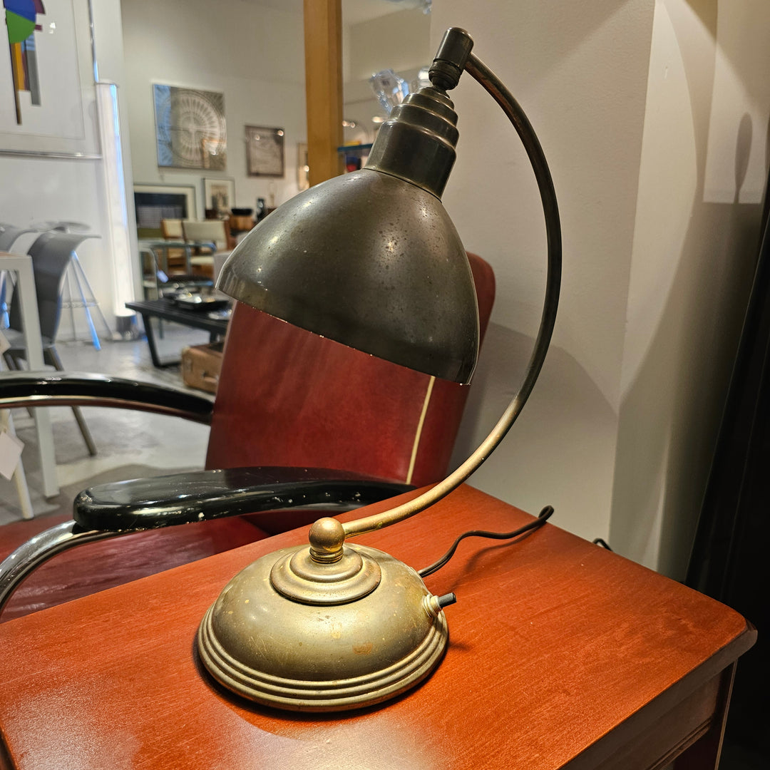 Art Deco Brass Desk Lamp