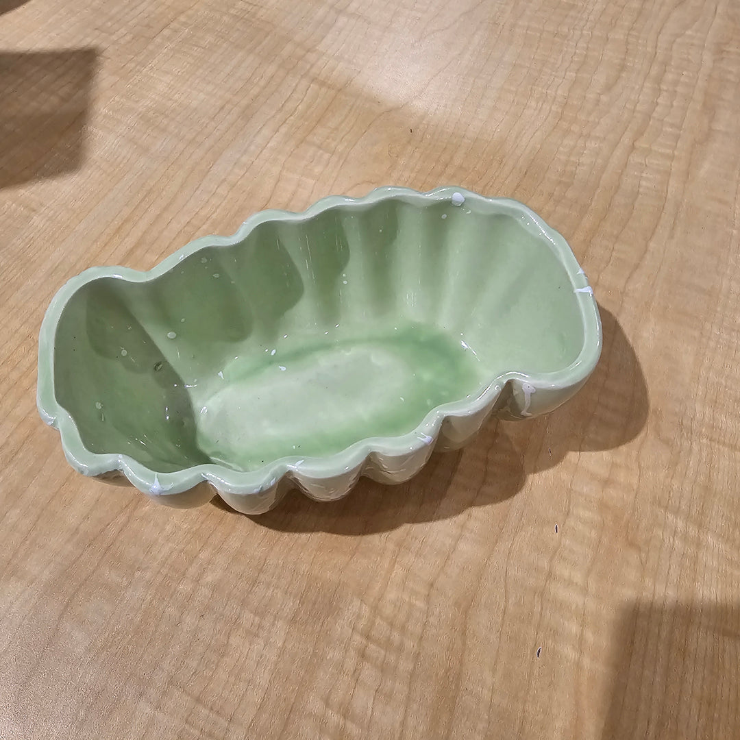 Vintage Upco Green Vase