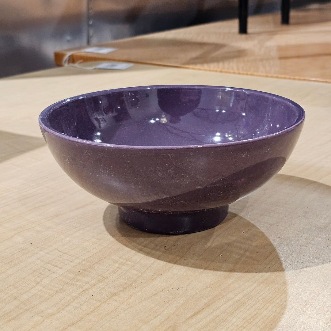 Purple Hanger Footed Bowl
