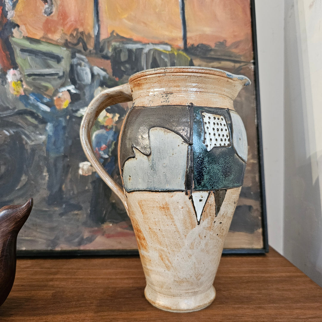 'Studio A' Abstract Pottery Pitcher