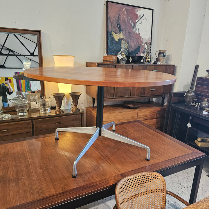 Herman Miller Base, Cherry Wood Top