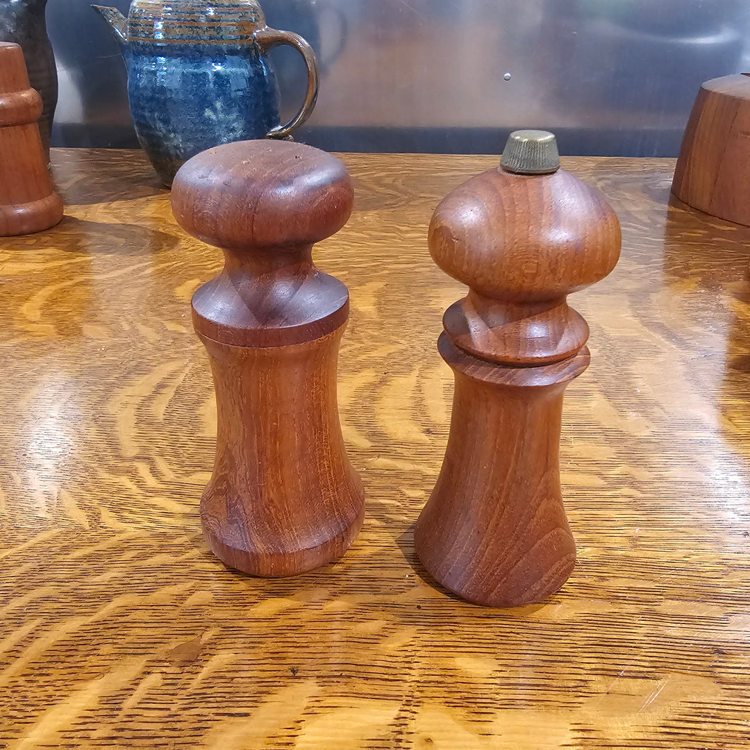 Teak Salt Shaker & Pepper Grinder