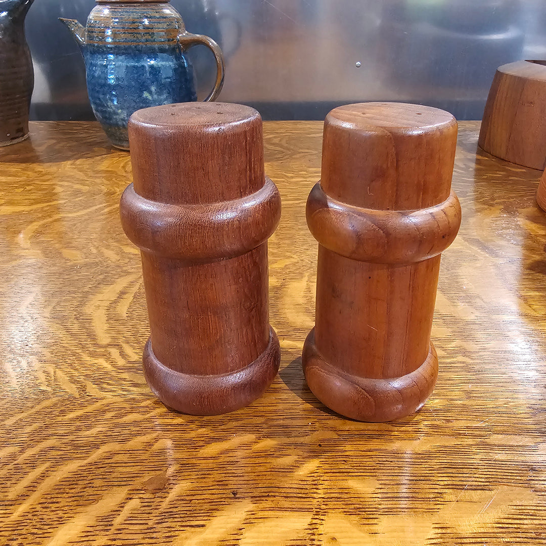 Teak Salt & Pepper Shakers