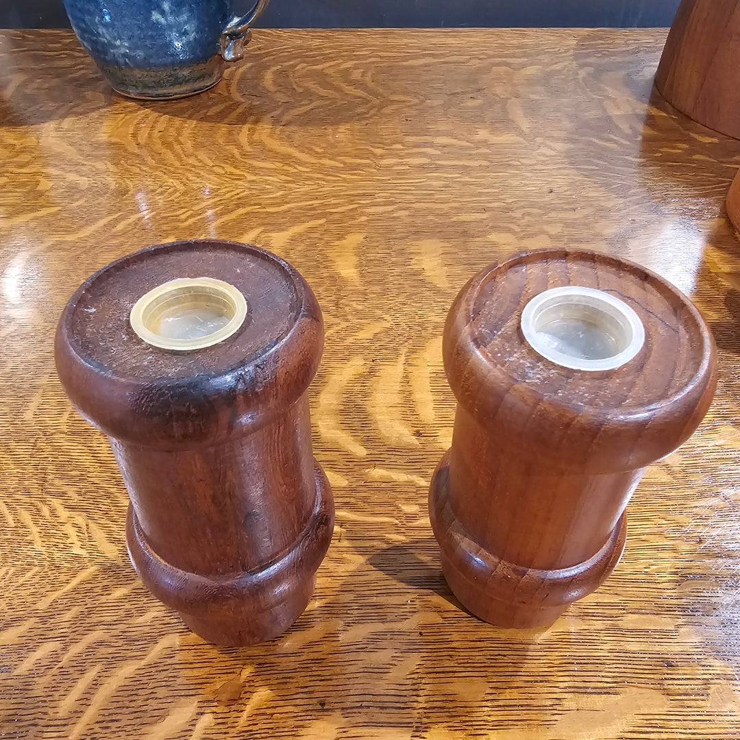 Teak Salt & Pepper Shakers