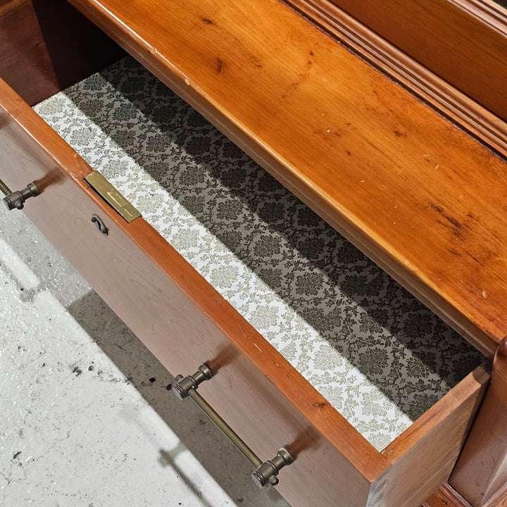 Antique Glass-Front Display Cabinet