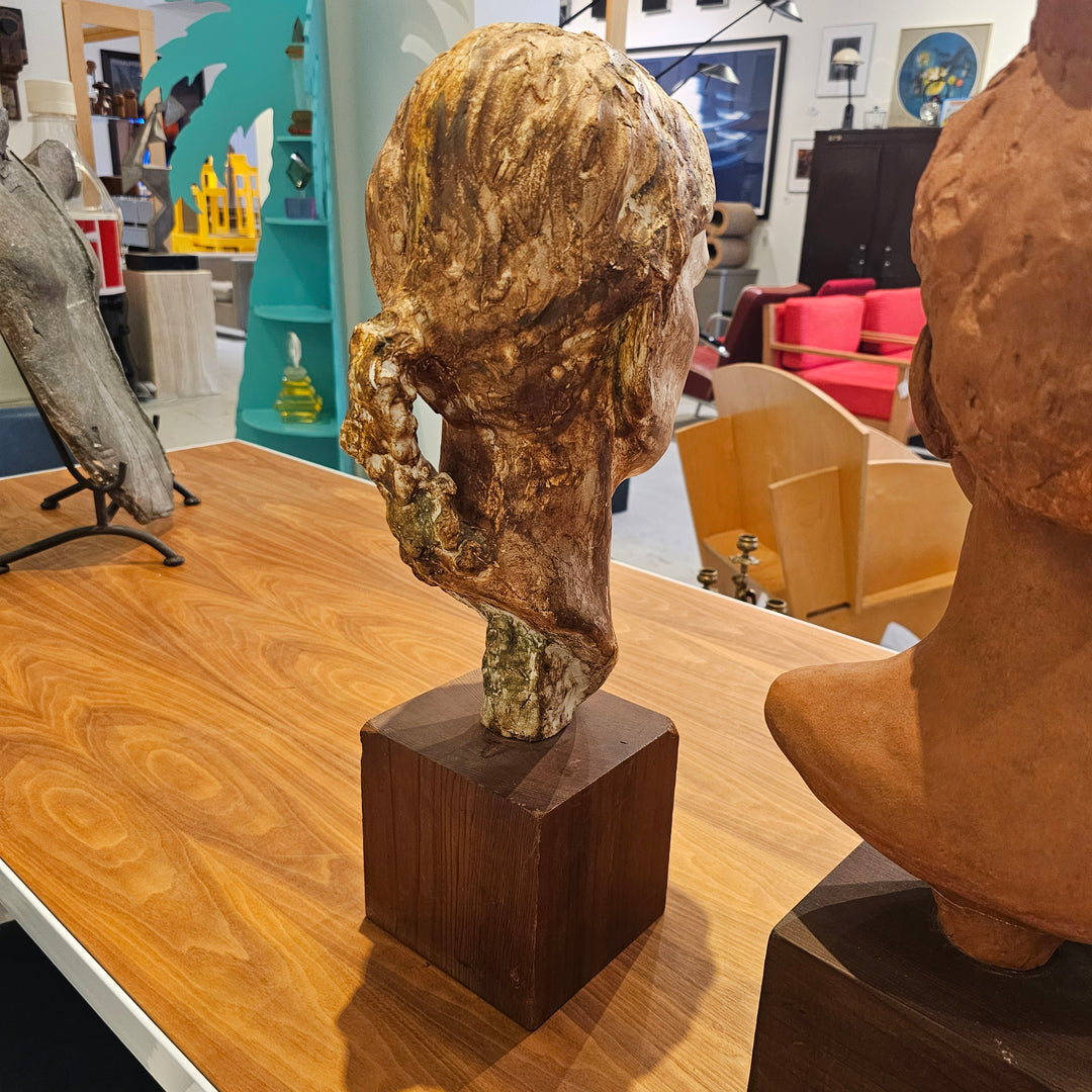 Vintage 20.5" Plaster Head Bust