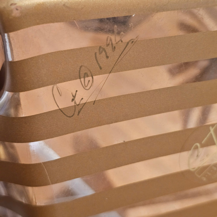 CT Designs Acrylic Basket - Gold Stripe