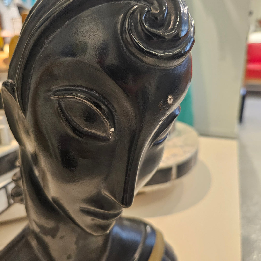 1960's Marwal Plaster Bust Sculpture