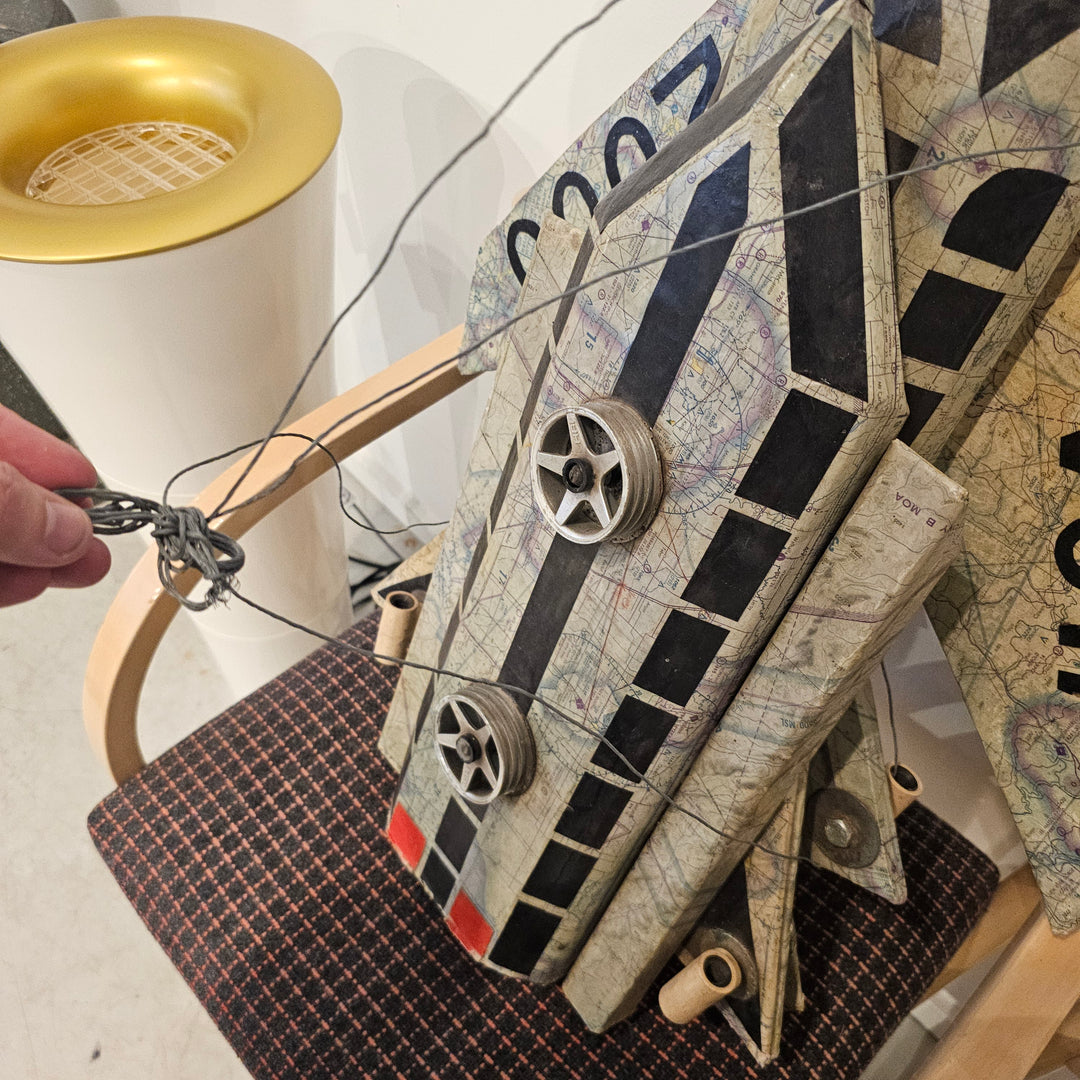 Vintage Paper Mache Spaceship