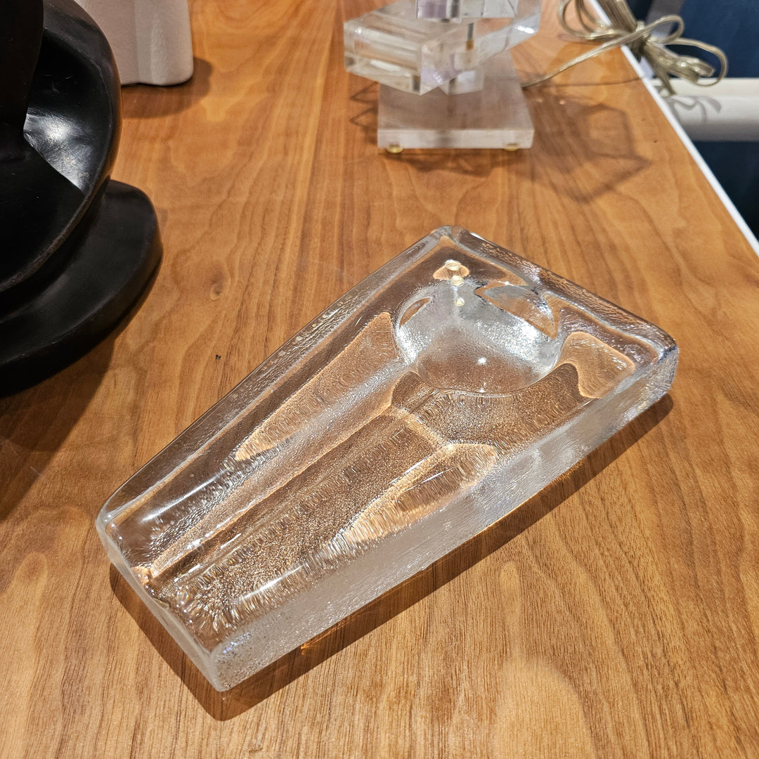 Vintage Pilgrim Glass Cigar Ashtray / Spoon Rest