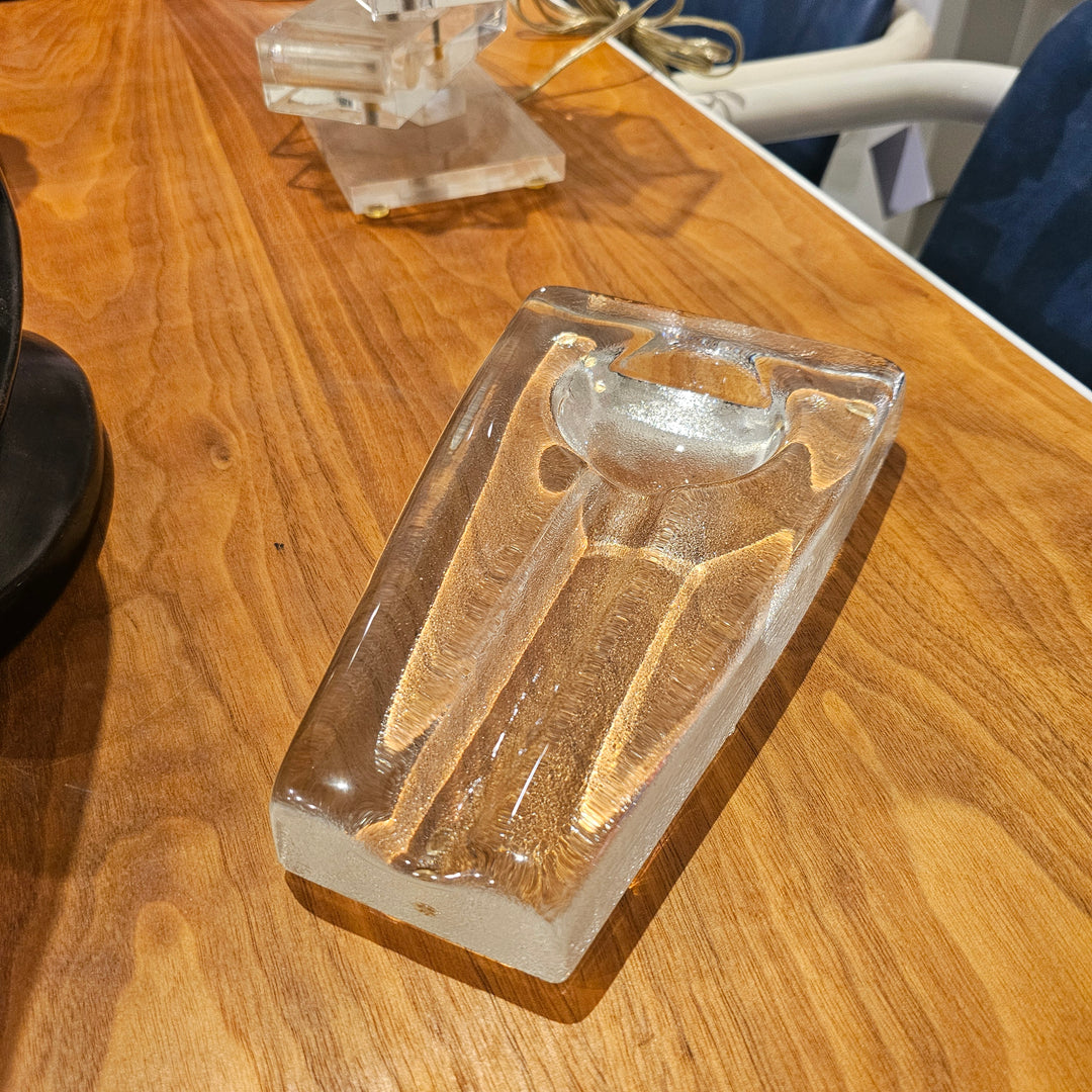 Vintage Pilgrim Glass Cigar Ashtray / Spoon Rest