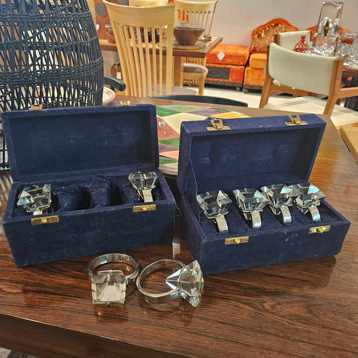 Oversized Diamond Ring Napkin Holder Set