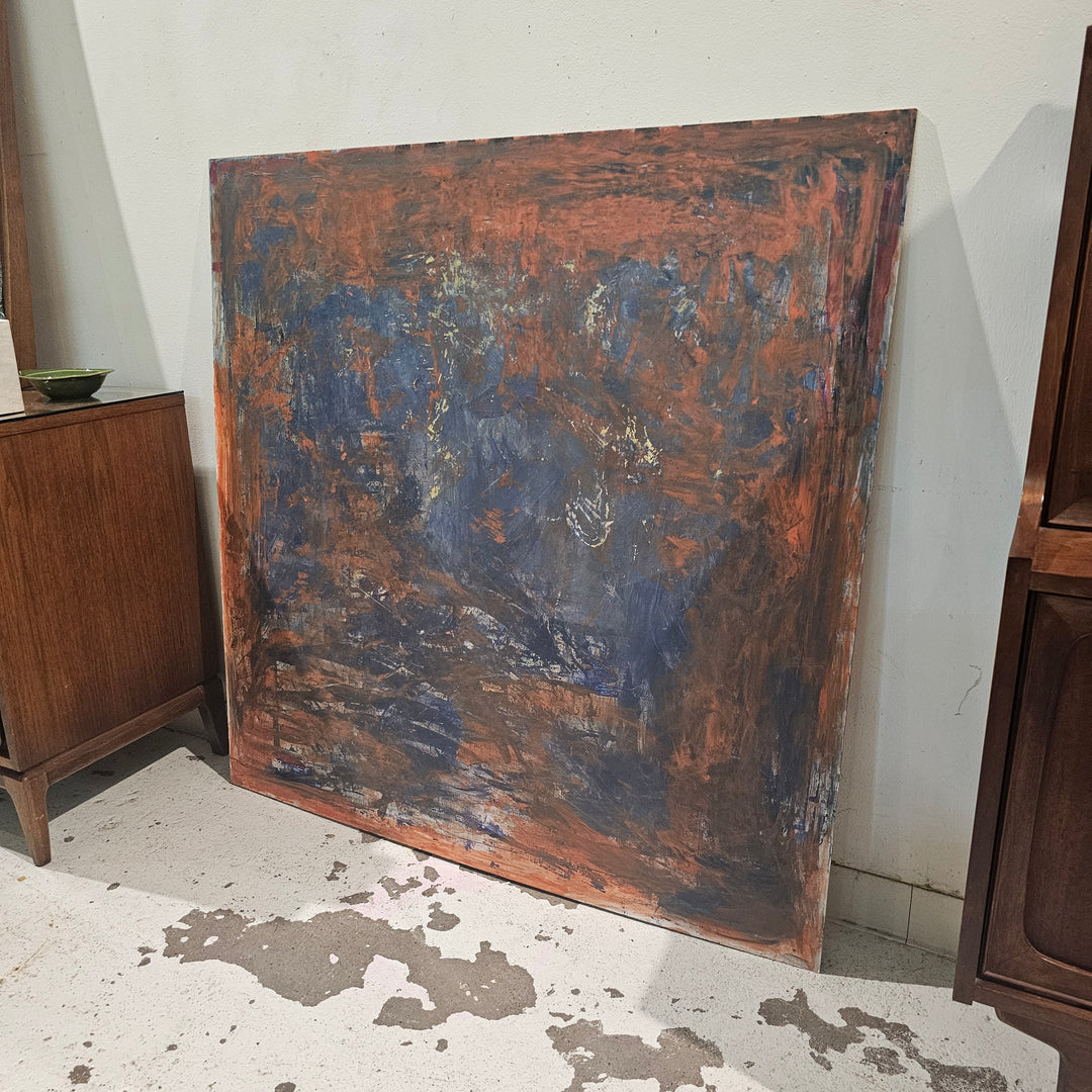 Large Abstract Painting on Ply Board