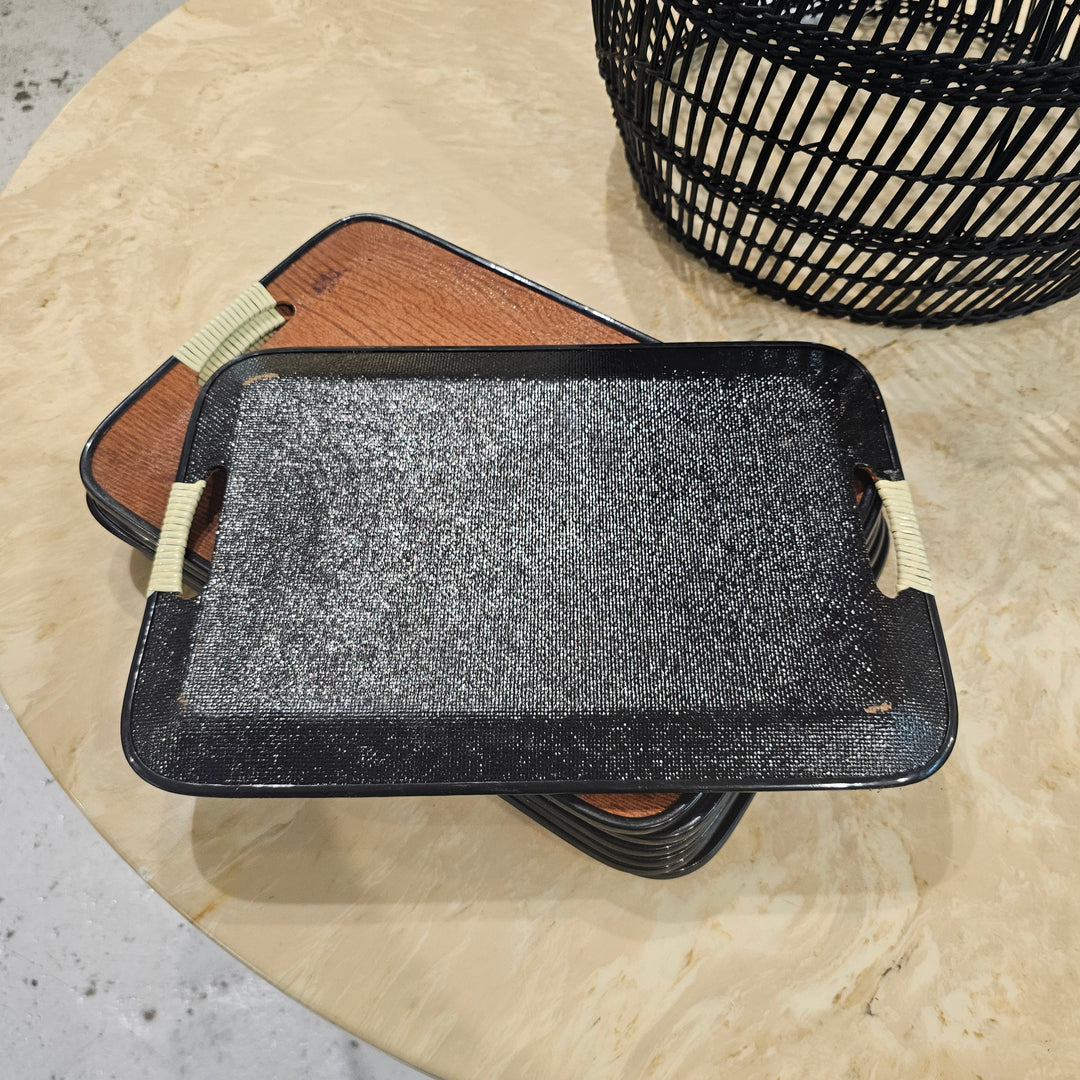 Vintage Faux Bois Lacquered Tray