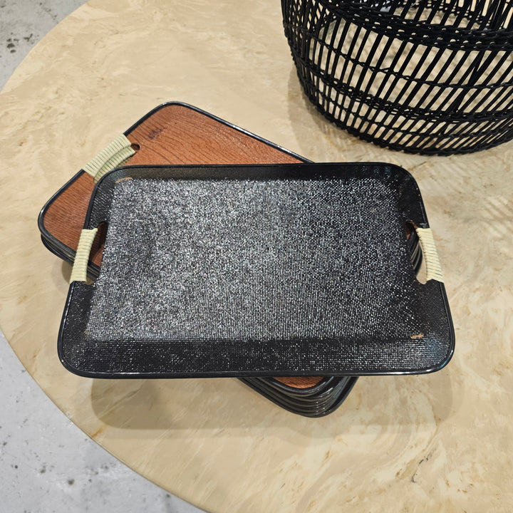 Vintage Faux Bois Lacquered Tray