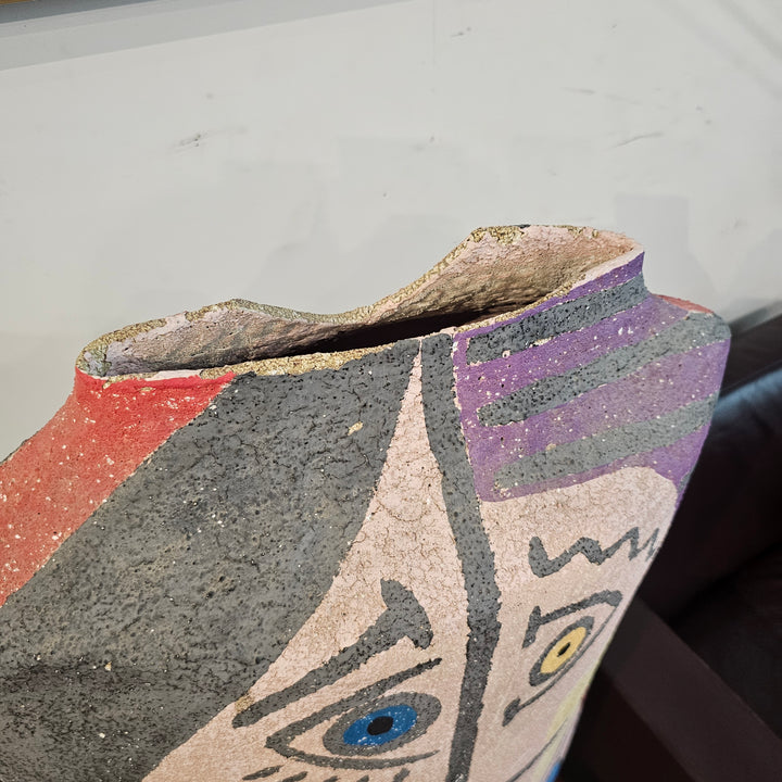Large Picasso Style Floor Vase