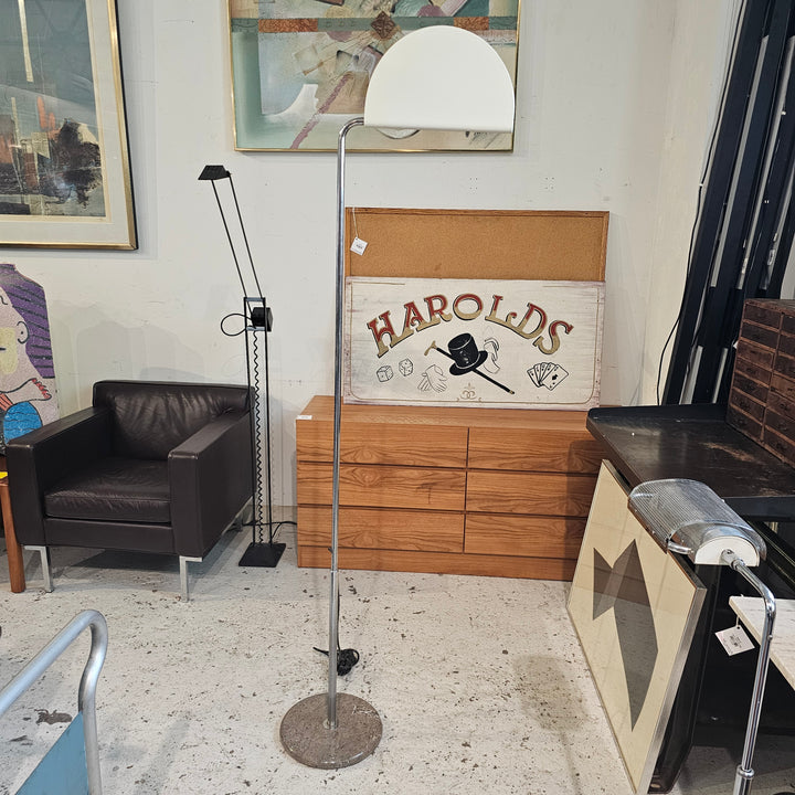 'Mezzaluna' Floor Lamp by Bruno Gecchelin for Skipper Italy (white)