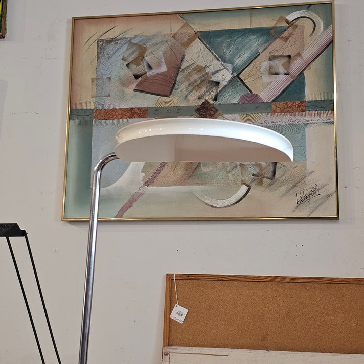 'Mezzaluna' Floor Lamp by Bruno Gecchelin for Skipper Italy (white)