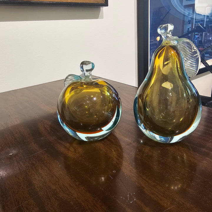 Murano Apple & Pear Bookends