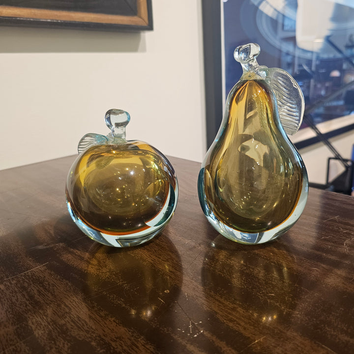 Murano Apple & Pear Bookends