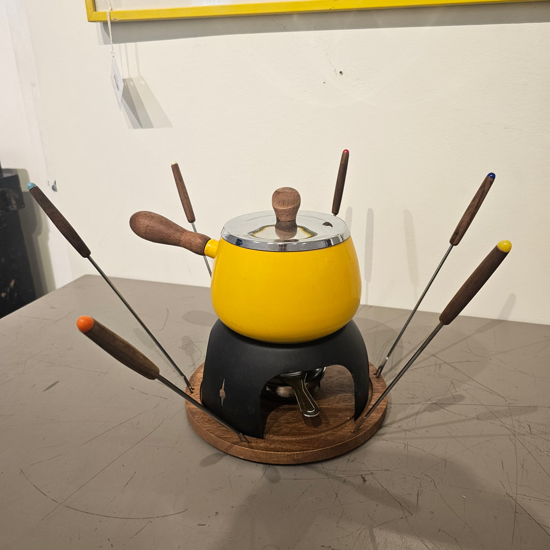 Vintage 1970's Fondue Pot Set