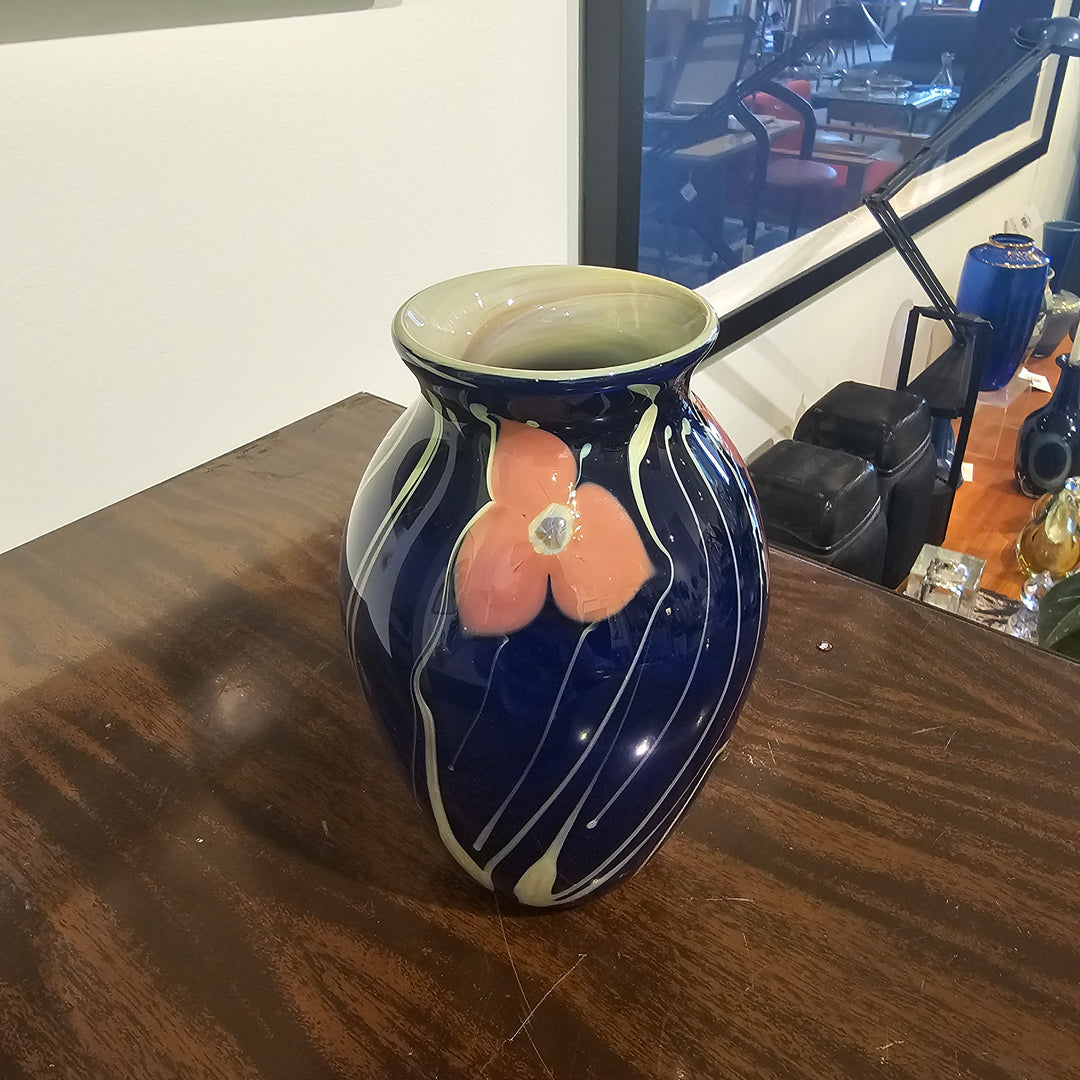 Elaine Hyde Art Glass Vase