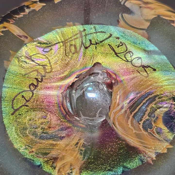 David Tate King Tut Style Glass Vase