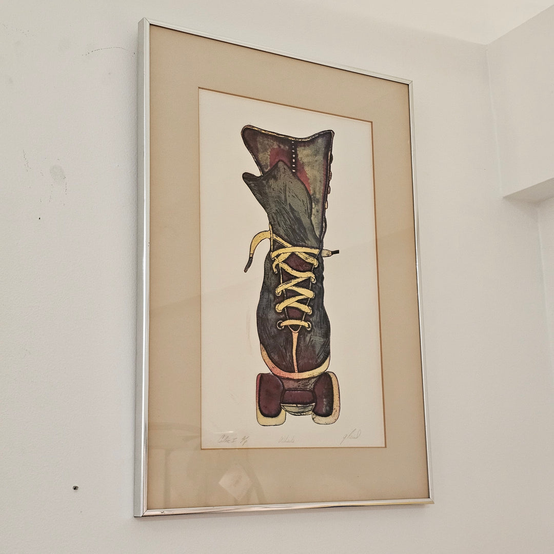 'Wheels' Artist Proof Etching by Gerri Reid Skjervold