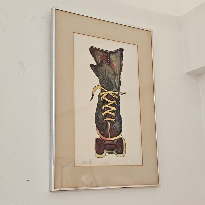 'Wheels' Artist Proof Etching by Gerri Reid Skjervold