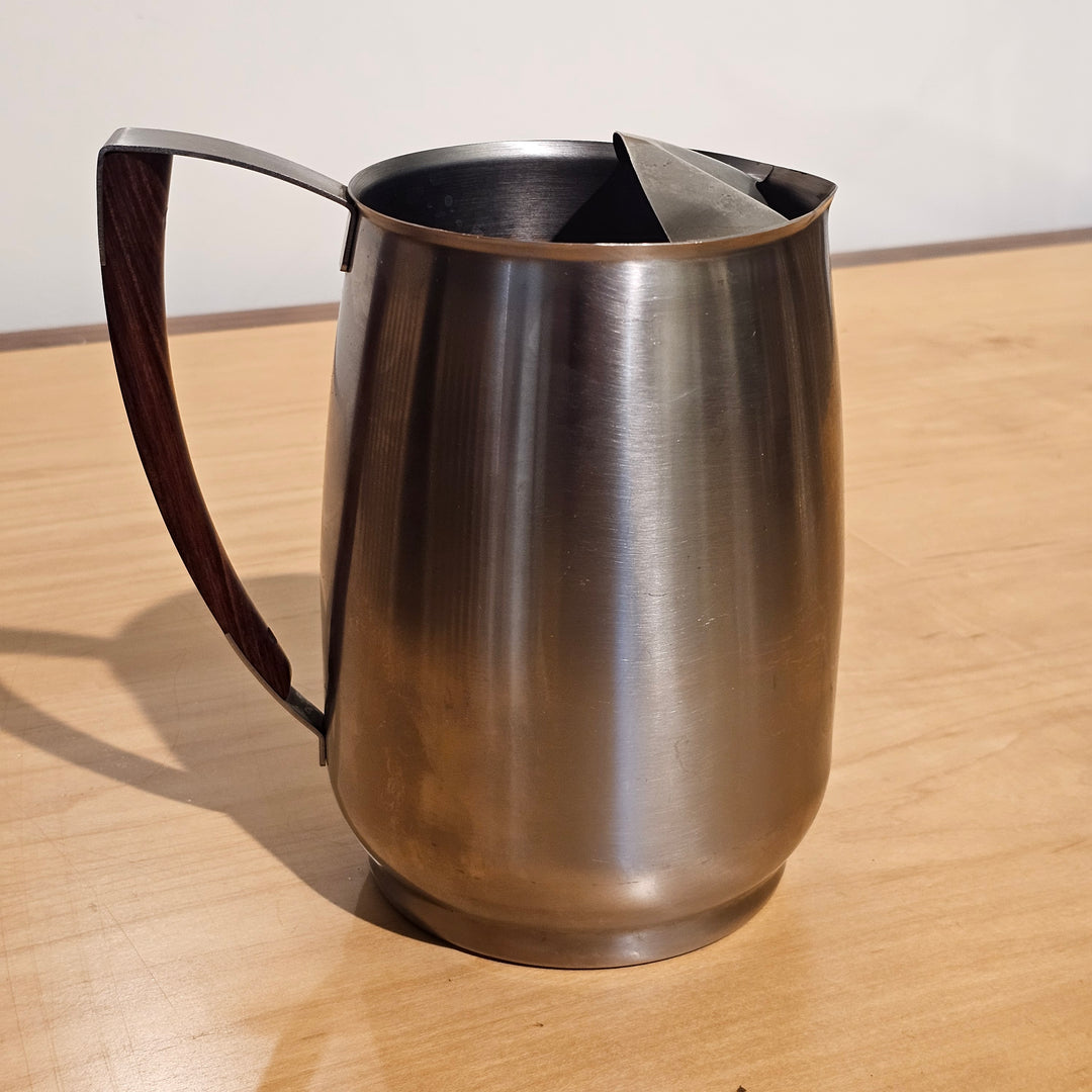 West Bend Stainless Steel & Wood Pitcher