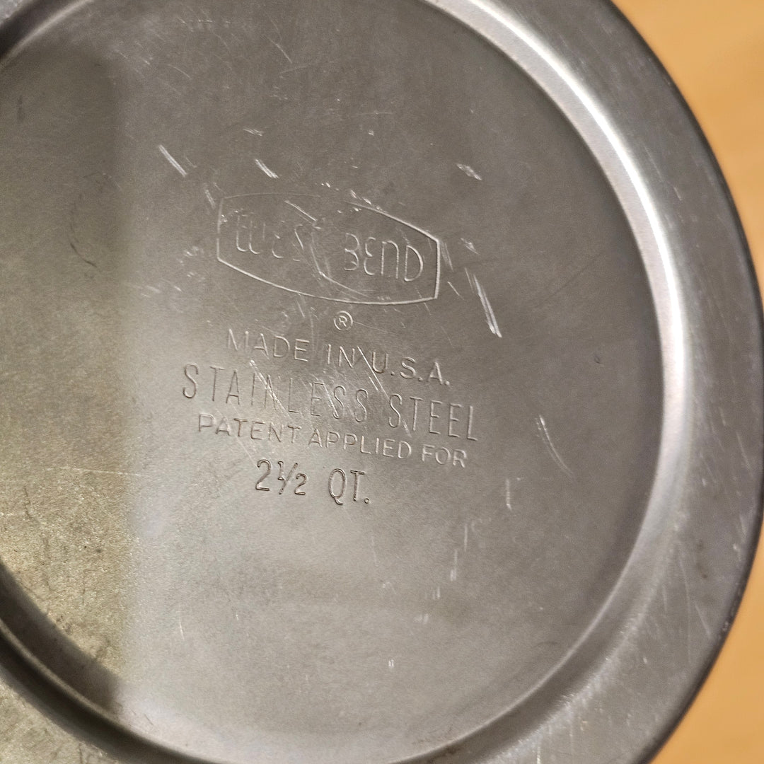 West Bend Stainless Steel & Wood Pitcher